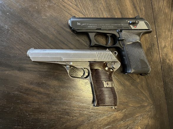 HK P9S & CZ-52 on a table