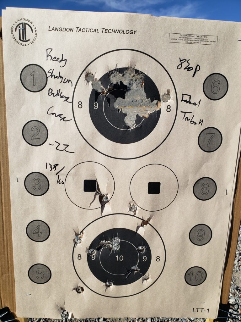 Reedy Shotgun Bullseye Course