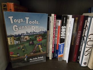 Toys tools guns and rules kids children childrens book julie golob